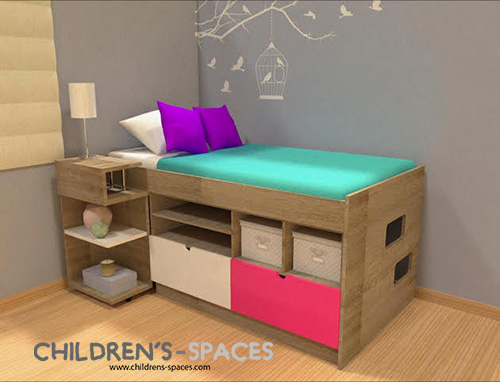 habitaciones pequeñas para adolescentes